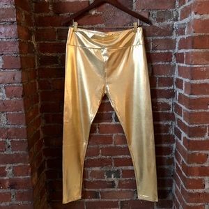 Metallic Gold Leggings